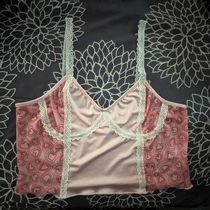 Romwe Deadstock Y2k Heart Cropped Tanktop!